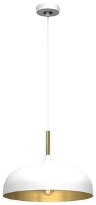 LINCOLN WHITE/GOLD viseća lampa 1xE27 35cm
