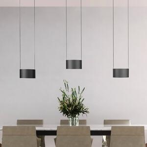 PURE LED viseća svjetiljka Clipse, siva, duljina 110 cm, CTT, 6 žarulja., prigušiva, Sivo, Dnevni boravak/blagovaonica, Metal