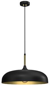 LINCOLN BLACK/GOLD viseća lampa 1xE27 45cm