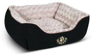 Crni plišani krevet za pse 40x50 cm Scruffs Wilton – Plaček Pet Products