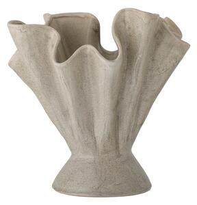 Bež ručno izrađena vaza od kamenine Plier – Bloomingville