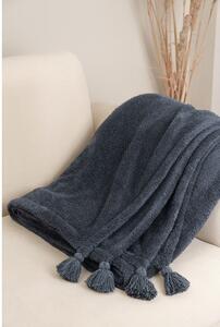 Antracitno sivi prekrivač od mikropliša za krevet za jednu osobu 160x200 cm Puffy – Mijolnir