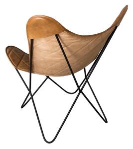 Smeđa kožna stolica - Antic Line
