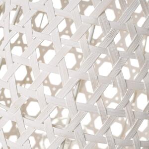 Bijela stolna lampa s bambusovim sjenilom (visina 36 cm) – Casa Selección
