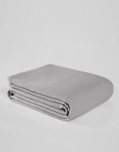 Sivi pamučni prekrivač za bračni krevet 200x230 cm Serenity – Mijolnir