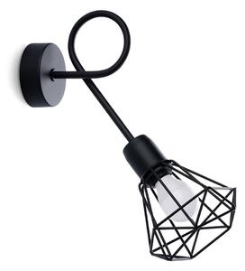 Crna zidna lampa ø 10 cm Varpu – Nice Lamps