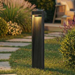 Lucande LED svjetiljka za put Tavion, 80 cm, antracit, IP65, Crno, Aluminij