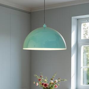 Opviq Viseća svjetiljka Kure, tirkizna, metalna, Ø 60 cm, E27, prigušiva, Plava, Kuhinja, Metal