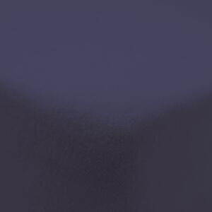 Tamno plava pamučna plahta 90x190 cm – Catherine Lansfield