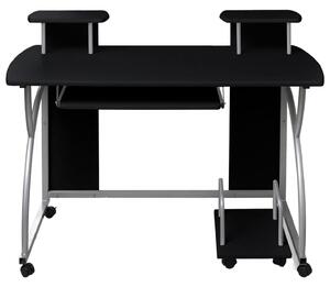 VidaXL Stol za računalo crni 110 x 52 x 88,5 cm od konstruiranog drva