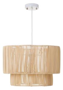 Stropna svjetiljka od ratana u prirodnoj boji sa sjenilom od ratana ø 38 cm Natural Way – Casa Selección
