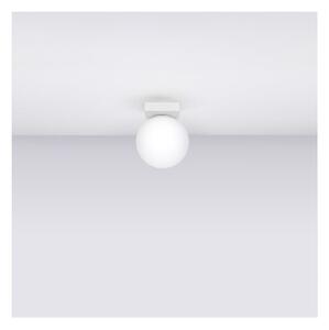 Bijela stropna svjetiljka sa staklenim sjenilom ø 12 cm Umerta – Nice Lamps