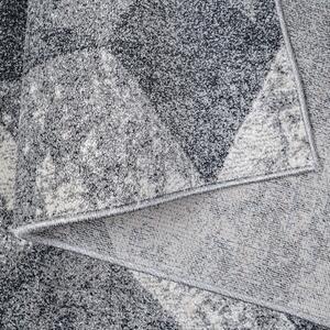 Sivi tepih s modernim uzorkom Širina: 120 cm | Duljina: 170 cm