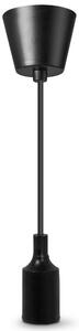 Ledvance - Luster na sajli PENDULUM BELL 1xE27/15W/230V crna