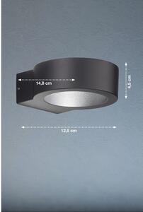 Crna LED zidna lampa Torres - Fischer & Honsel