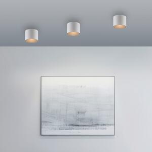 PURE LED stropna svjetiljka za kupaonicu Point, bijela, Ø 18 cm, metalna, IP44, prigušiva, Bijela, kupaonica, Metal