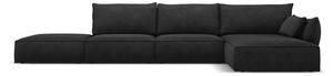 Tamno siva kutna garnitura (desni kut) Vanda - Mazzini Sofas