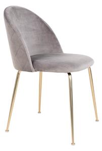 Svijetlo sive baršunaste blagovaonske stolice u setu 2 kom Geneve – House Nordic