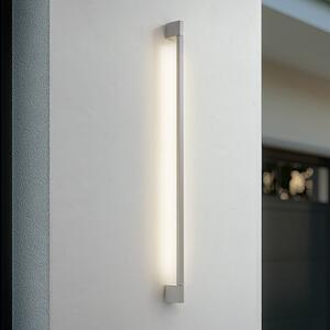Lindby LED vanjska zidna svjetiljka Neano, 120 cm, kameno siva, IP54, Sivo, Aluminij