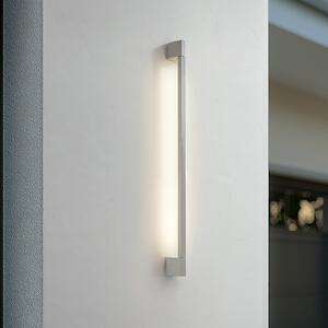 Lindby LED vanjska zidna svjetiljka Neano, 90 cm, kameno siva, IP54, Sivo, Aluminij