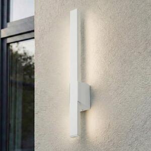 Lindby LED vanjska zidna svjetiljka Sakari, bijela, aluminij, visina 50 cm, Bijela, Aluminij