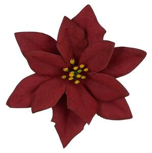 Ukrasni cvjetovi Božićna zvijezda Poinsettia (Bordo, Plastika, 1 Kom.)