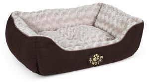 Tamno smeđi plišani krevet za pse 50x60 cm Scruffs Wilton – Plaček Pet Products