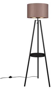 Crna stojeća svjetiljka s policom (visina 152 cm) Colette – Trio