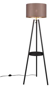 Crna stojeća svjetiljka s policom (visina 152 cm) Colette – Trio