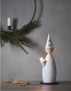 Bijeli svjetlosni ukras s božićnim motivom ø 12 cm Lucia Classic – Star Trading