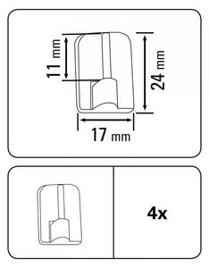 Samoljepljivi dodaci za vitražne šipke u kompletu od 4 komada - SP TREND
