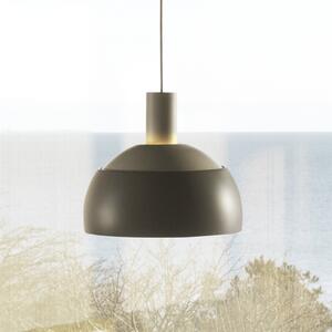 Louis Poulsen viseća svjetiljka FJ Elements, siva, Ø 25 cm, E27, prigušiva, Sivo, Dnevni boravak/blagovaonica, Aluminij