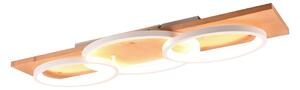 Bijelo-smeđa LED stropna svjetiljka s mogućnošću zatamnjivanja 33x97 cm Barca – Trio