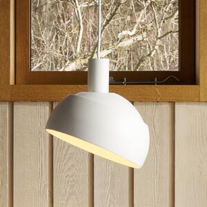Louis Poulsen viseća svjetiljka FJ Elements, bijela, Ø 25 cm, E27, prigušiva, Bijela, Dnevni boravak/blagovaonica, Aluminij