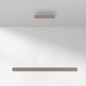Paul Neuhaus LED viseća svjetiljka Q-Stretto, brončana, 120 cm, prigušiva, Bronca / stari mesing, Dnevni boravak/blagovaonica, Metal