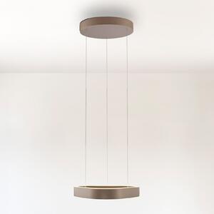 Paul Neuhaus LED viseća svjetiljka Q-Stretto, brončana, 40,8 cm, prigušiva, Bronca / stari mesing, Dnevni boravak/blagovaonica, Metal