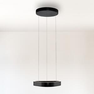 Paul Neuhaus LED viseća svjetiljka Q-Stretto, crna, 40,8 cm, prigušiva, Crno, Dnevni boravak/blagovaonica, Metal