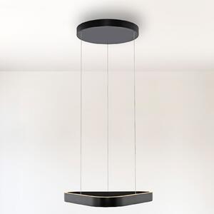 Paul Neuhaus LED viseća svjetiljka Q-Stretto, crna, 60 cm, prigušiva, Crno, Dnevni boravak/blagovaonica, Metal