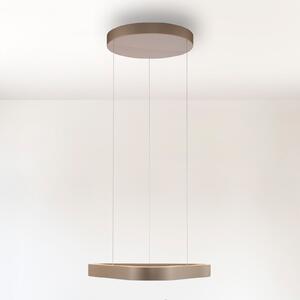 Paul Neuhaus LED viseća svjetiljka Q-Stretto, brončana, 60 cm, prigušiva, Bronca / stari mesing, Dnevni boravak/blagovaonica, Metal