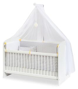 Bijeli dječji krevet s baldihanom 60x120 cm Customary – Kalune Design