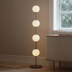 UMAGE LED podna lampa Audrey, boje mesinga, visina 128 cm, 4 žarulje., prigušiva, Zlato / mjed, Dnevni boravak/blagovaonica, Metal, Metak