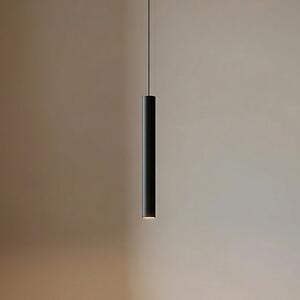 Lindby LED viseća svjetiljka Lumaro, crna, 27 cm, 48 V, prigušljiva, prigušiva, Crno, Dnevni boravak/blagovaonica, Aluminij