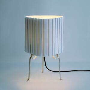 HAY Stolna lampa Hay Canelé, svijetloplava, visina 37 cm, E14, tkanina, Plava, Dnevni boravak/blagovaonica, Tkanina / tekstil
