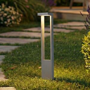 Lindby Lonete LED svjetlo za stazu, kamenosivi, visina 65 cm, IP65, Sivo, Aluminij