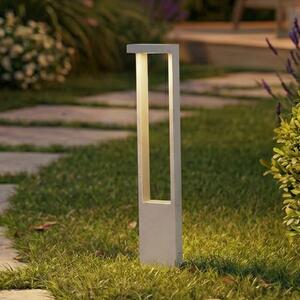 Lindby LED svjetiljka za stazu Lonete, bijela, visina 65 cm, IP65, Bijela, Aluminij