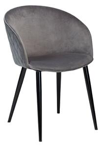 Blagovaonski stolac od sivog baršuna Dual - DAN-FORM Denmark