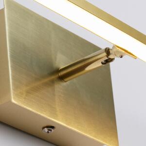 Searchlight LED zidna svjetiljka za kupaonicu Amalfi, boje mesinga, širine 61 cm, čelika, Zlato / mjed, kupaonica, Metal