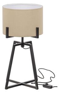 Bež stolna lampa s tekstilnim sjenilom (visina 60 cm) Holly – WOOOD