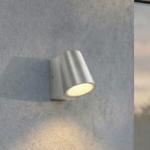 Lindby LED vanjska zidna svjetiljka Illuvia, aluminij, IP54, Metalik, Aluminij