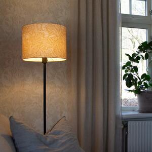 PR Home Amy podna lampa, žuta/crna, visina 150 cm, tekstil, E27, Crno, Dnevni boravak/blagovaonica, Tkanina / tekstil